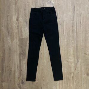 J Brand Maria High Rise Skinny Jean in Seriously Black - 26